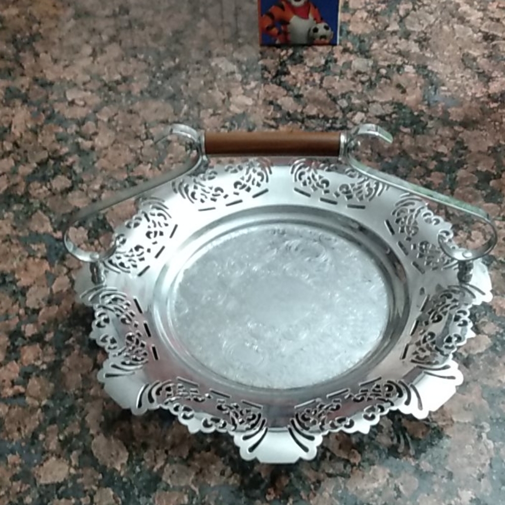 Farber Brothers Krome Kraft cake plate/tray